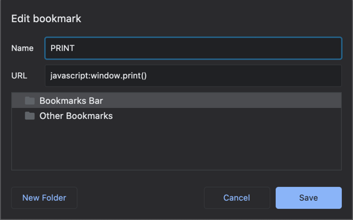添加 JavaScript 打印代码