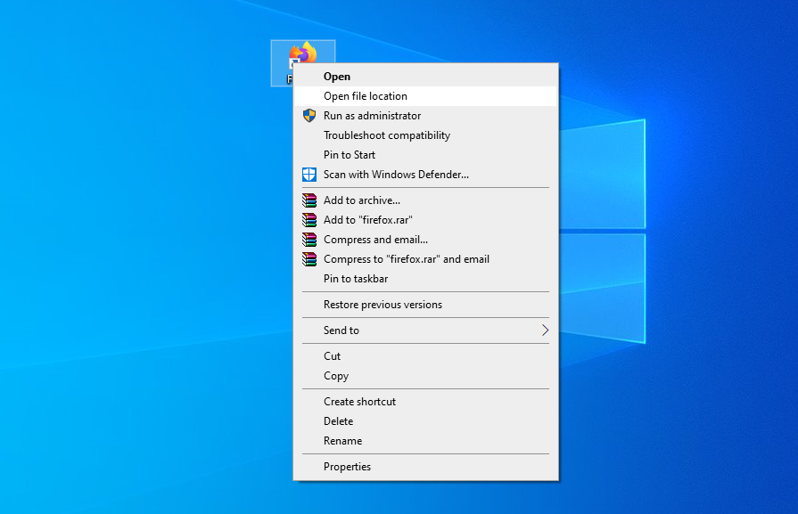 打开火狐安装目录