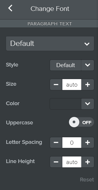 自定义元素的字体样式