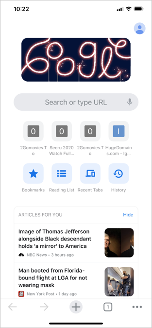 谷歌浏览器 iPhone 应用