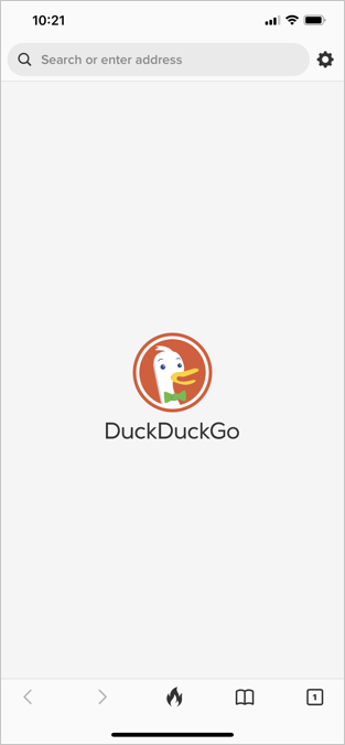 DuckDuckGo iPhone 应用程序