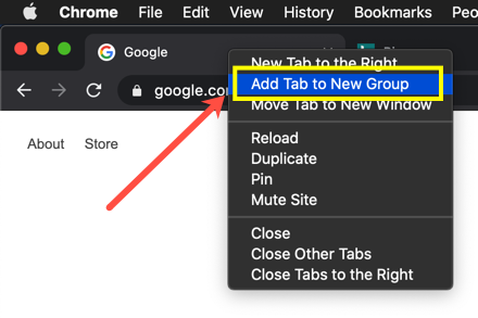 如何在谷歌浏览器中使用标签组
