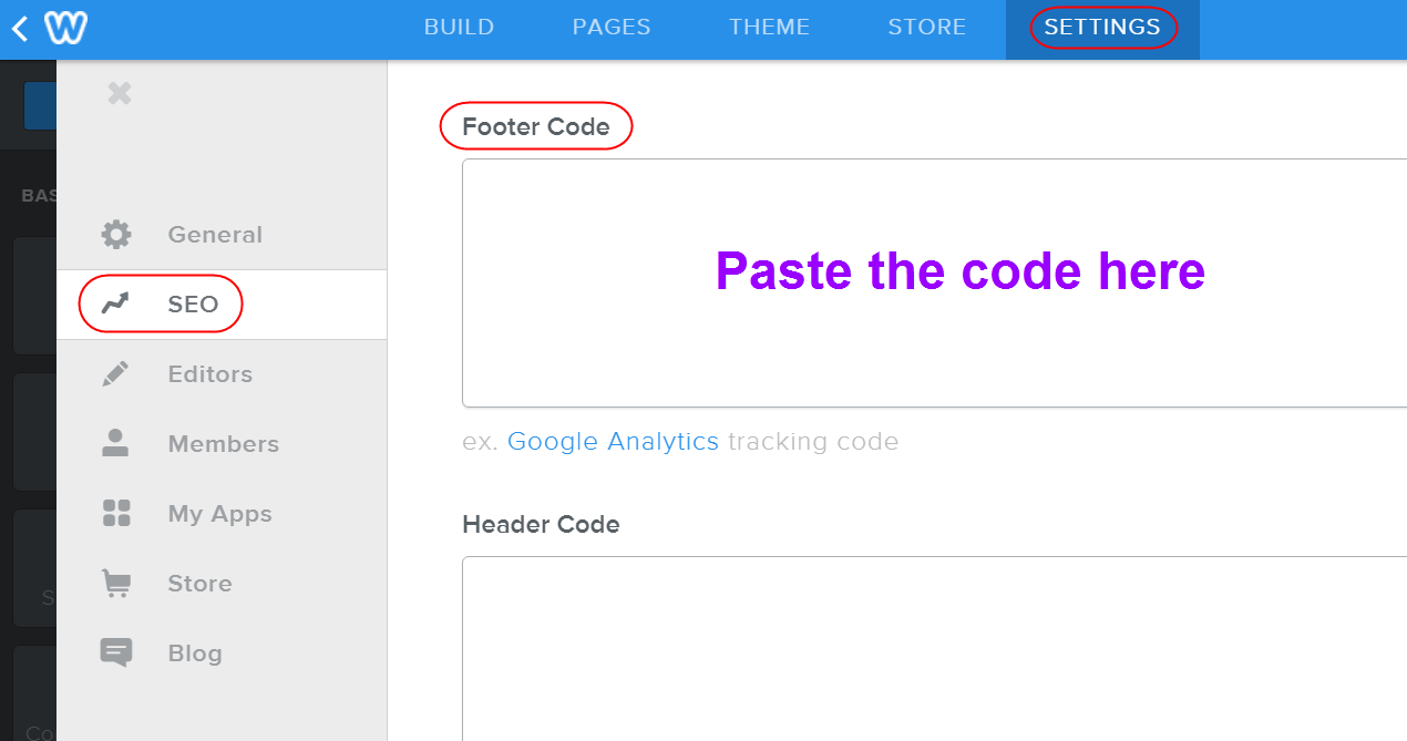 Weebly 页脚代码部分