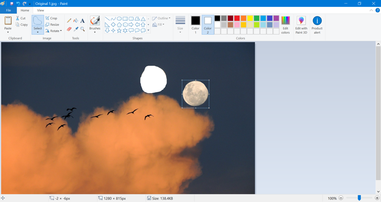 移动或剪切对象
