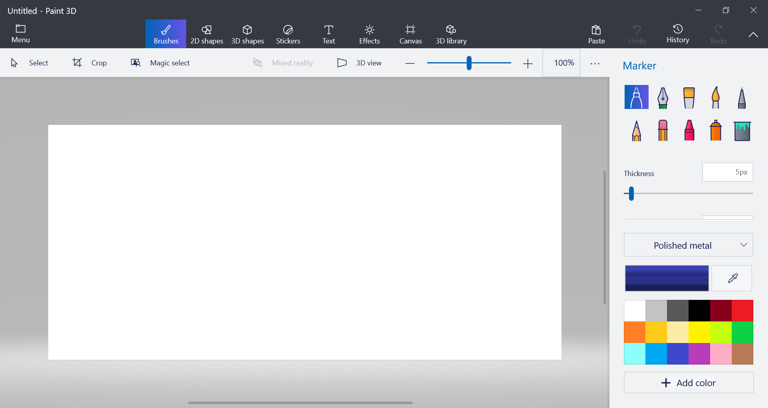 绘制 3D 默认应用程序
