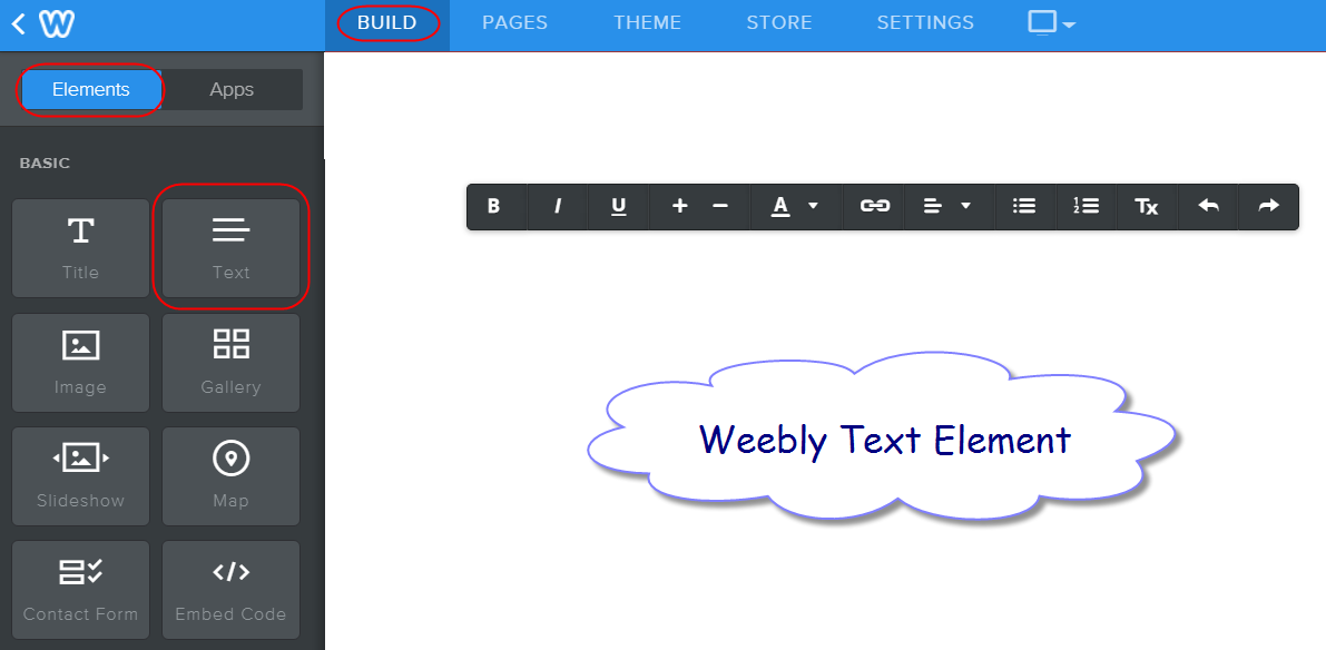 如何在Weebly中添加和格式化文本元素 如何在Weebly中添加和格式化文本元素