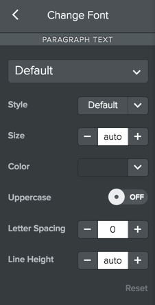 Weebly 中字体样式的站点范围自定义