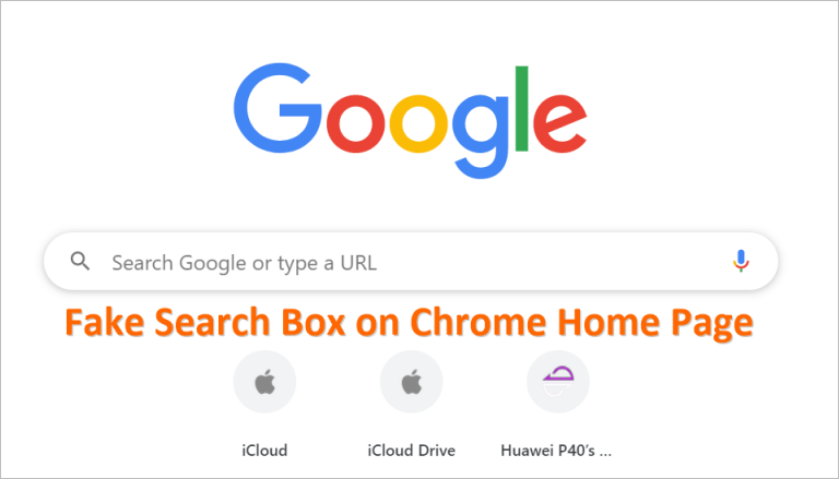 Chrome 中的虚假搜索框