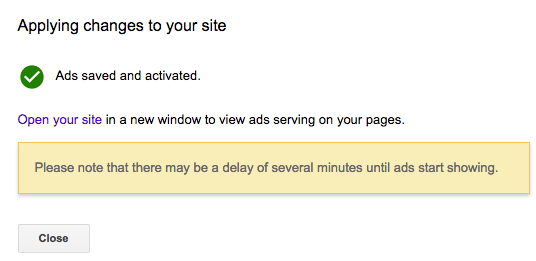 在 WordPress 网站中激活 AdSense 广告