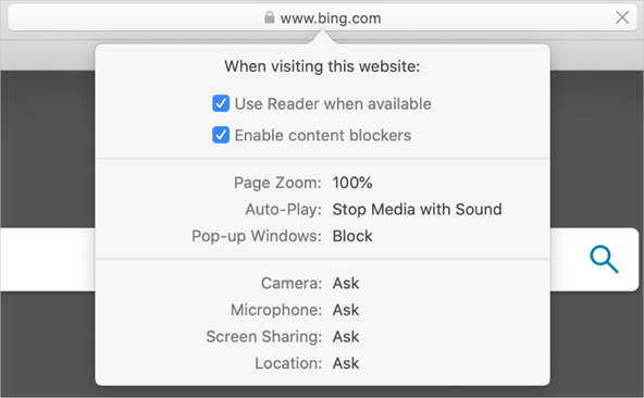阻止 Safari 地址栏中的弹出窗口