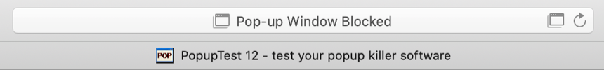 Mac 中的弹出窗口被阻止