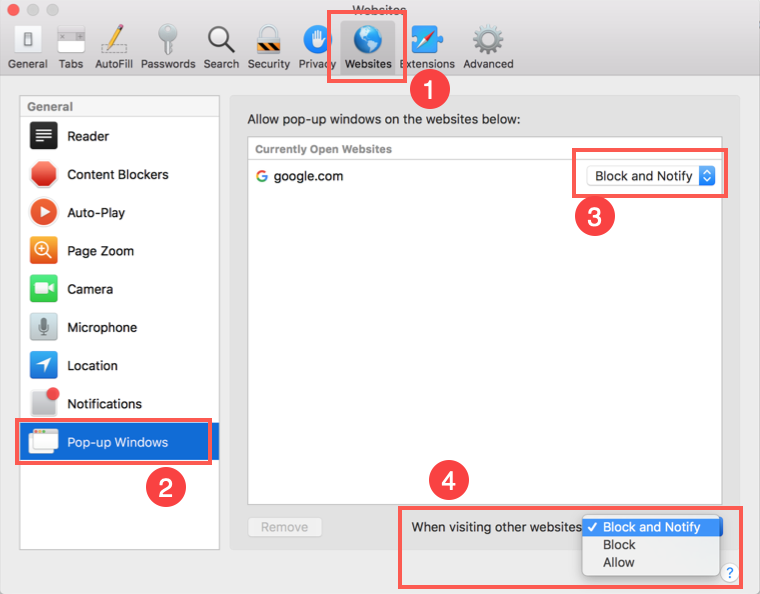 如何在Mac上阻止Safari浏览器中的弹出窗口 如何在Mac上阻止Safari浏览器中的弹出窗口
