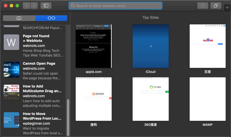 Safari 浏览器布局