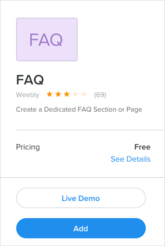 如何在Weebly中添加常见问题小部件 如何在Weebly中添加常见问题小部件
