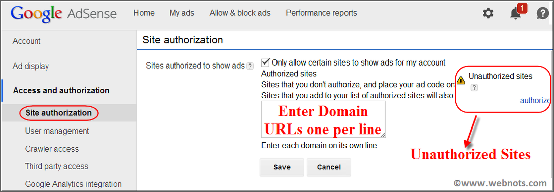 AdSense 网站授权