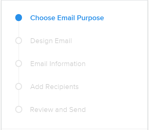 创建电子邮件活动的步骤