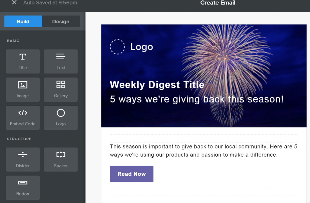 拖放电子邮件生成器