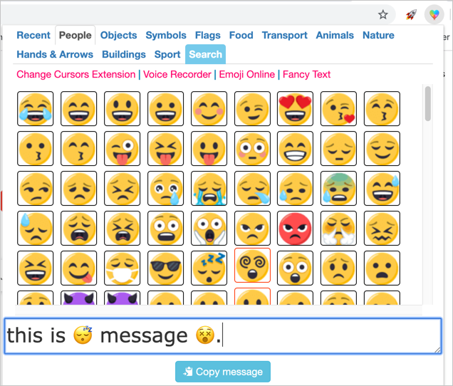 Coolsymbols 的表情符号键盘
