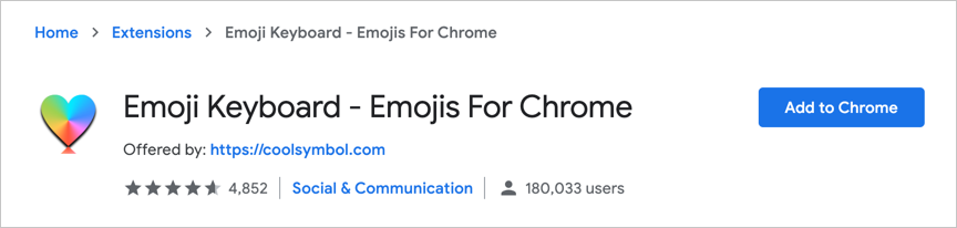 将表情符号键盘添加到 Chrome