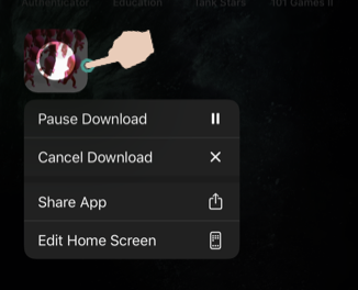暂停和取消应用程序下载