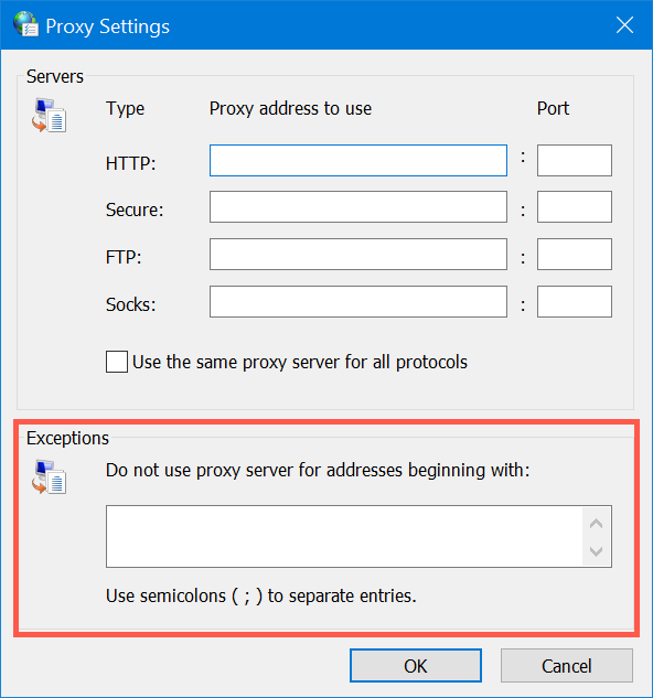 在代理中提供异常