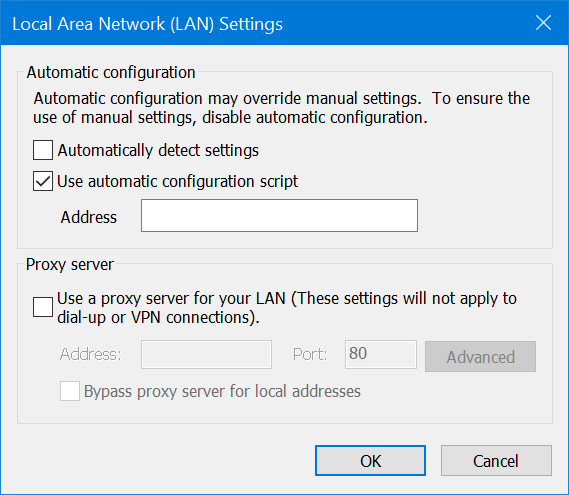 在 Windows 10 中更改代理