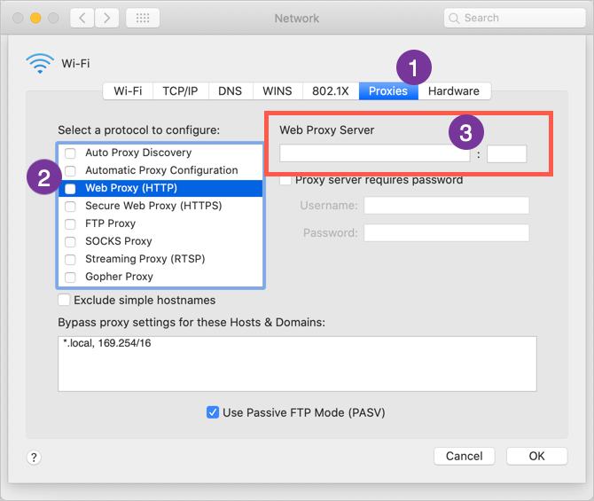 在 macOS 中设置代理