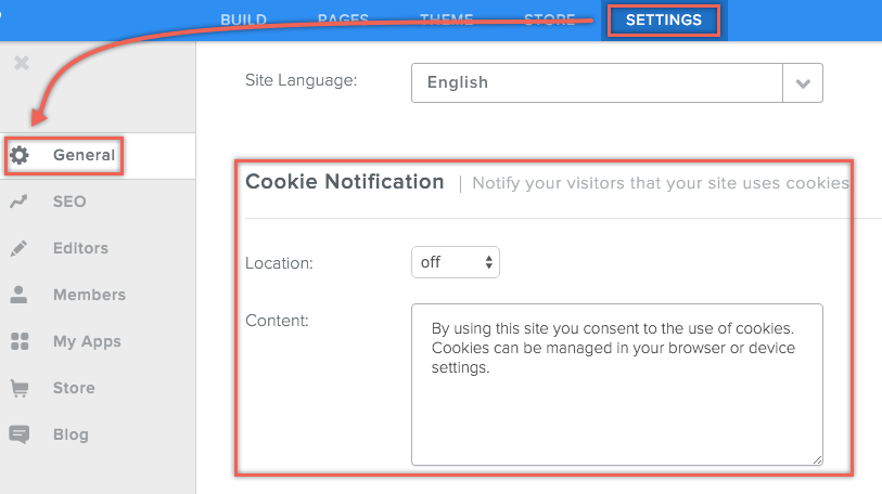 如何在Weebly中添加Cookie通知 如何在Weebly中添加Cookie通知
