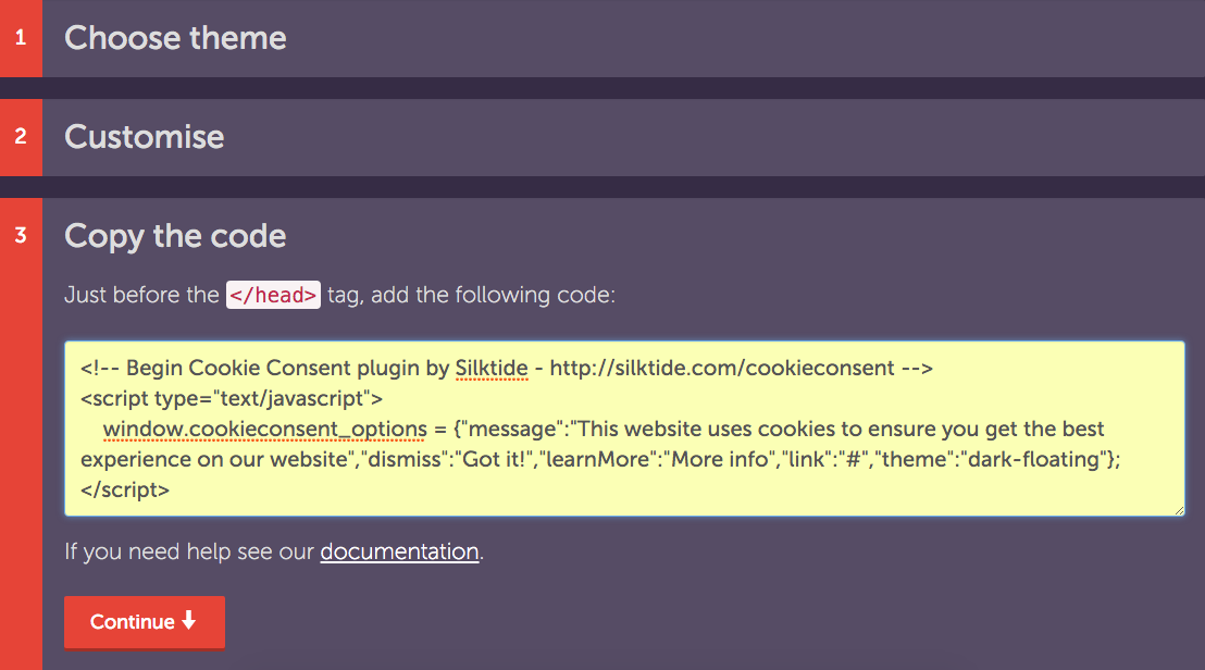 如何在Weebly中添加Cookie通知 Weebly 的 Cookie 同意插件