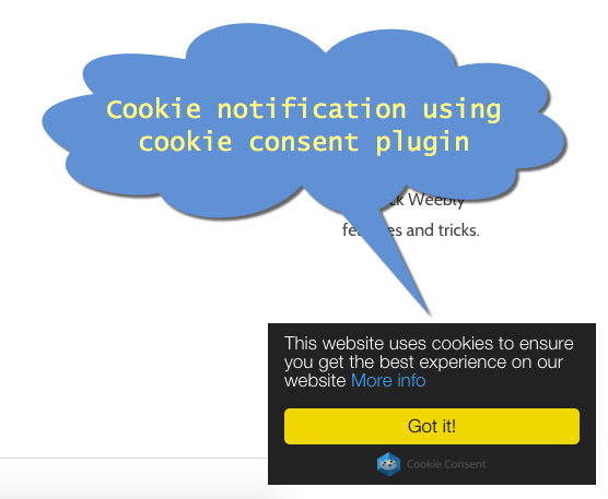 如何在Weebly中添加Cookie通知 带有 Cookie 同意插件的 Cookie 通知