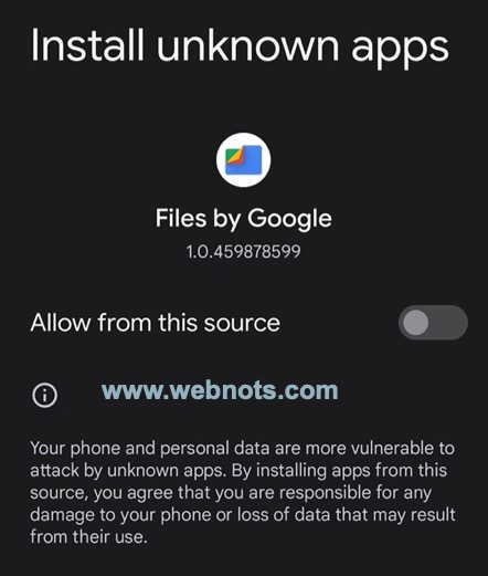 启用在 Android 中安装未知应用程序