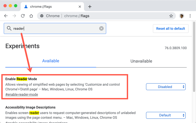 如何在Google Chrome中启用阅读器模式