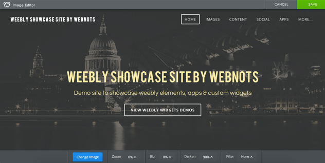 Weebly 图像编辑器