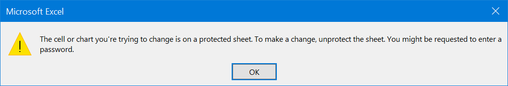 使用密码锁定工作表