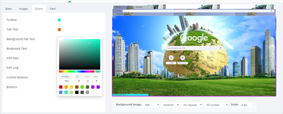 按钮和文本颜色