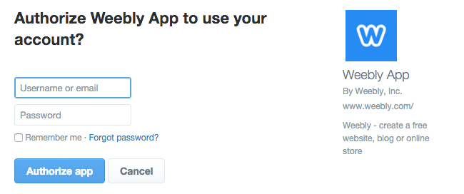 将 Weebly 连接到 Twitter