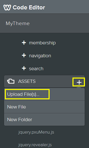 在 Weebly 代码编辑器中上传图像