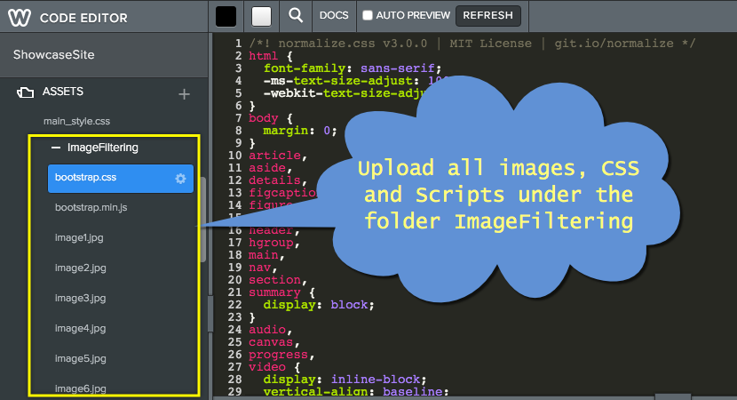 在 Weebly 中上传资产