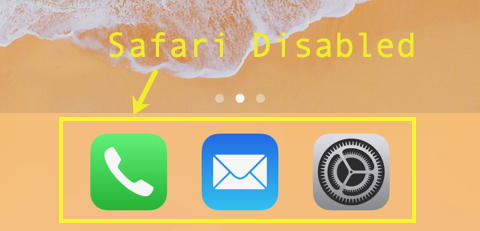 Safari 应用程序已禁用