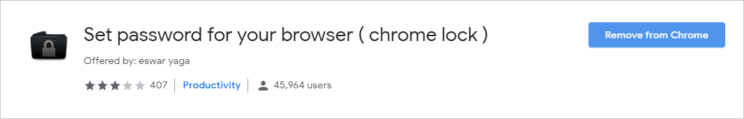 添加 Chrome 锁扩展