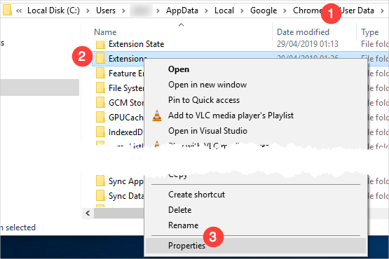 Chrome 扩展文件夹