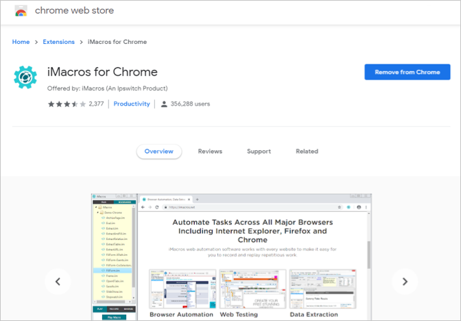 添加 iMacros 扩展