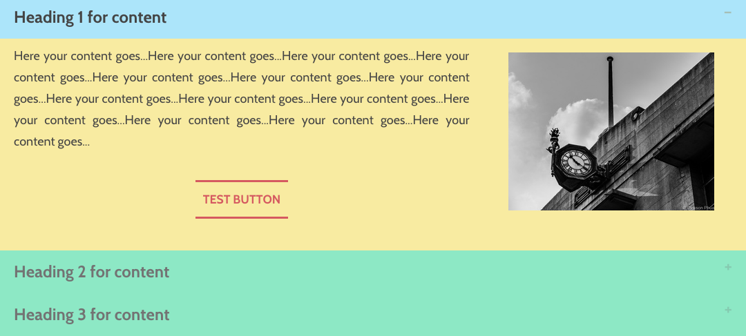 定制的 Weebly 手风琴应用程序