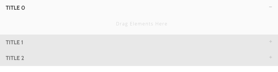 默认 Weebly 手风琴应用程序