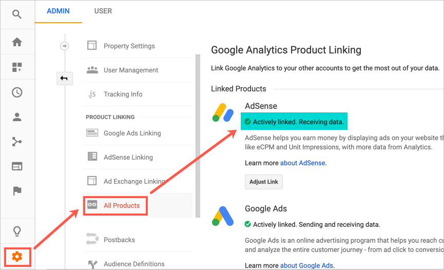 检查分析帐户中的状态