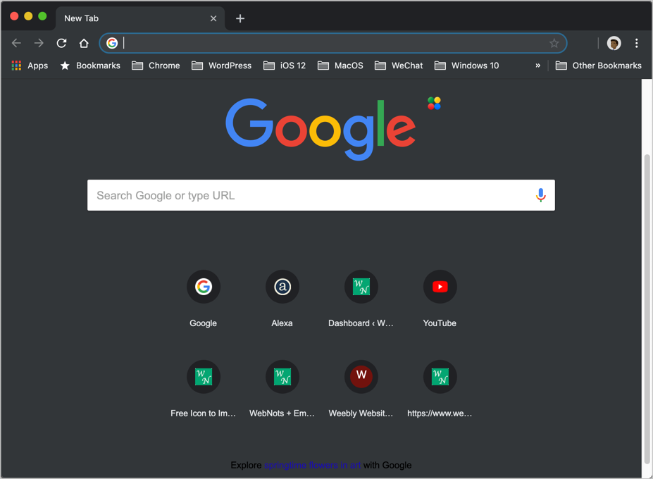Chrome Mac 黑暗模式
