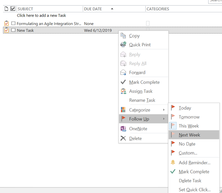 在 Outlook 中编辑任务