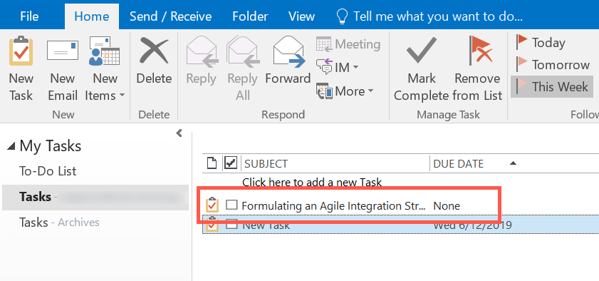 电子邮件移至任务