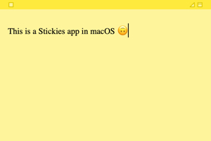 Mac 中的 Stickies 应用程序