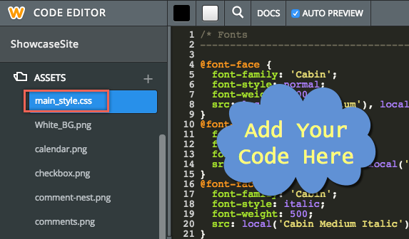 在 Weebly 中修改主要样式 CSS
